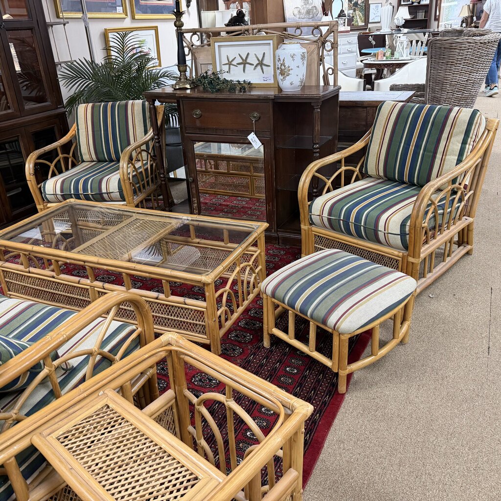 6-pc Rattan Patio Set