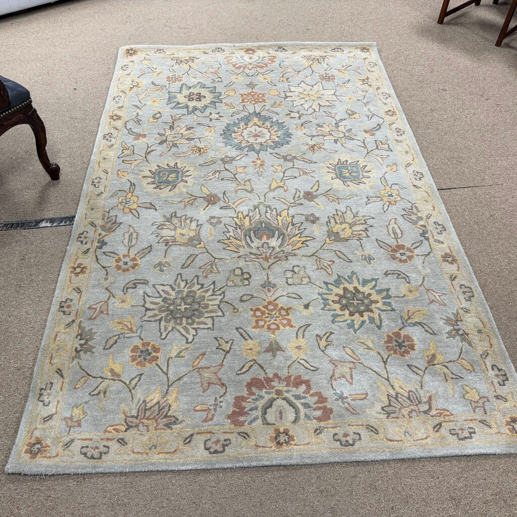 Wool Floral Area Rug