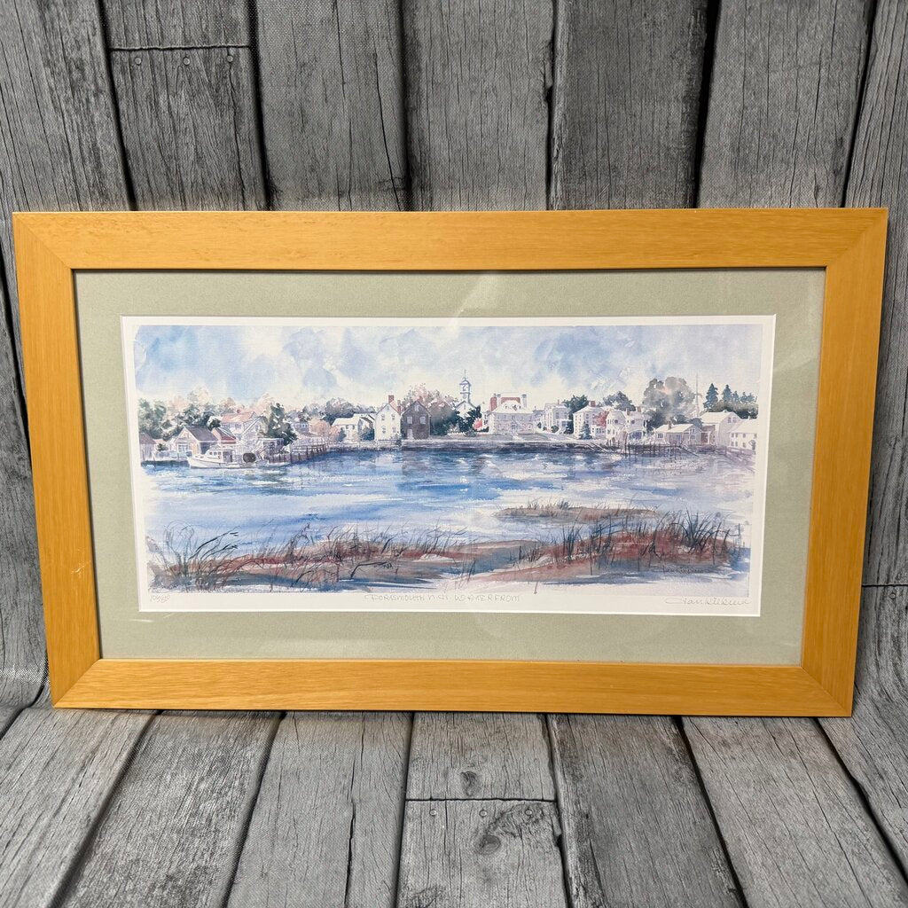 Portsmouth NH Waterfront Watercolor