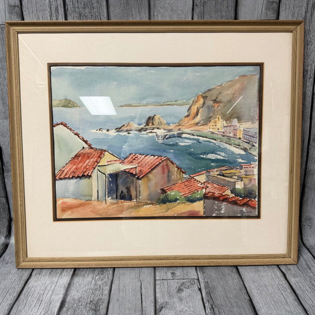 Ocean Scene Watercolor