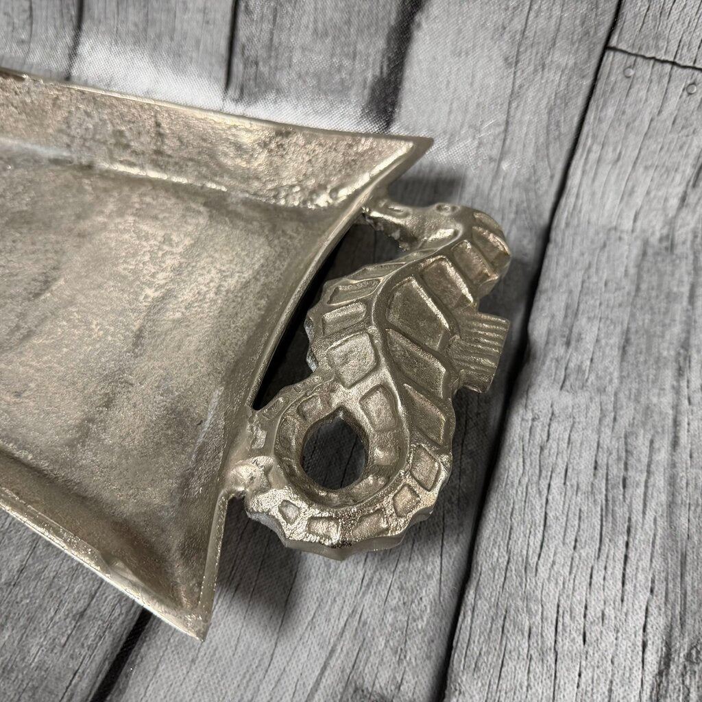 Pewter Seahorse Tray