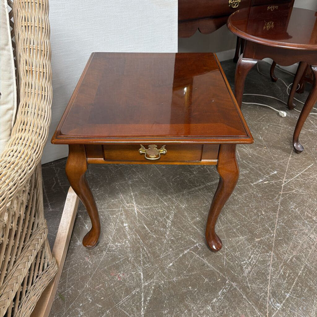 1-Dr. Queen Anne Style Side Table