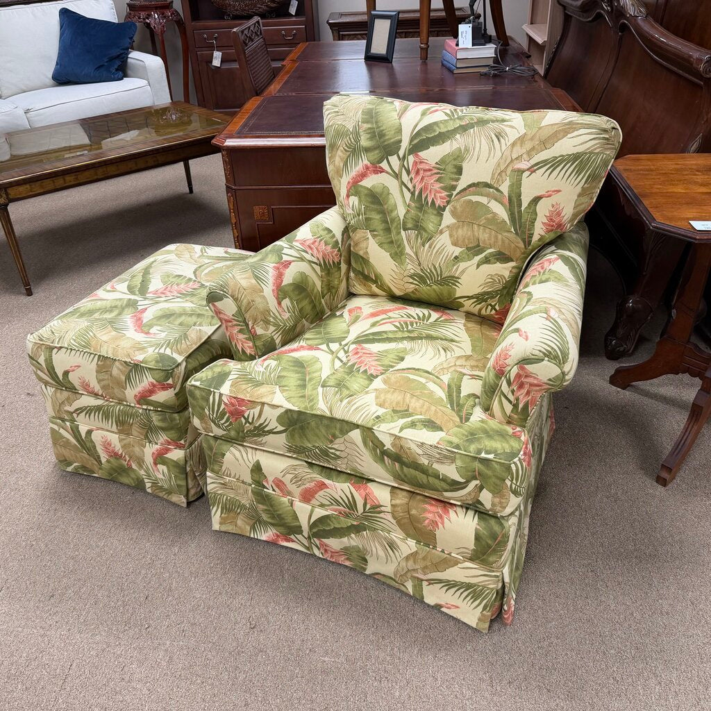 Tropical Chair + Ottoman