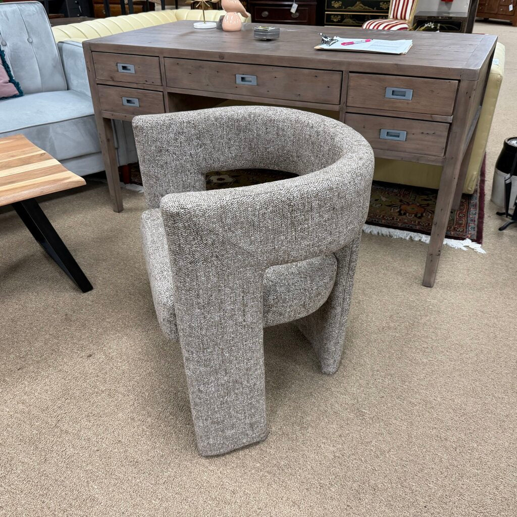 Tweed Accent Barrel Chair