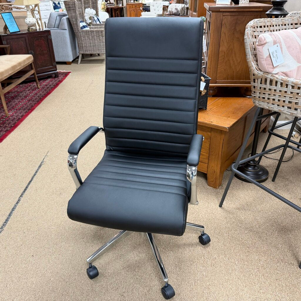 Faux Leather Rolling Office Chair