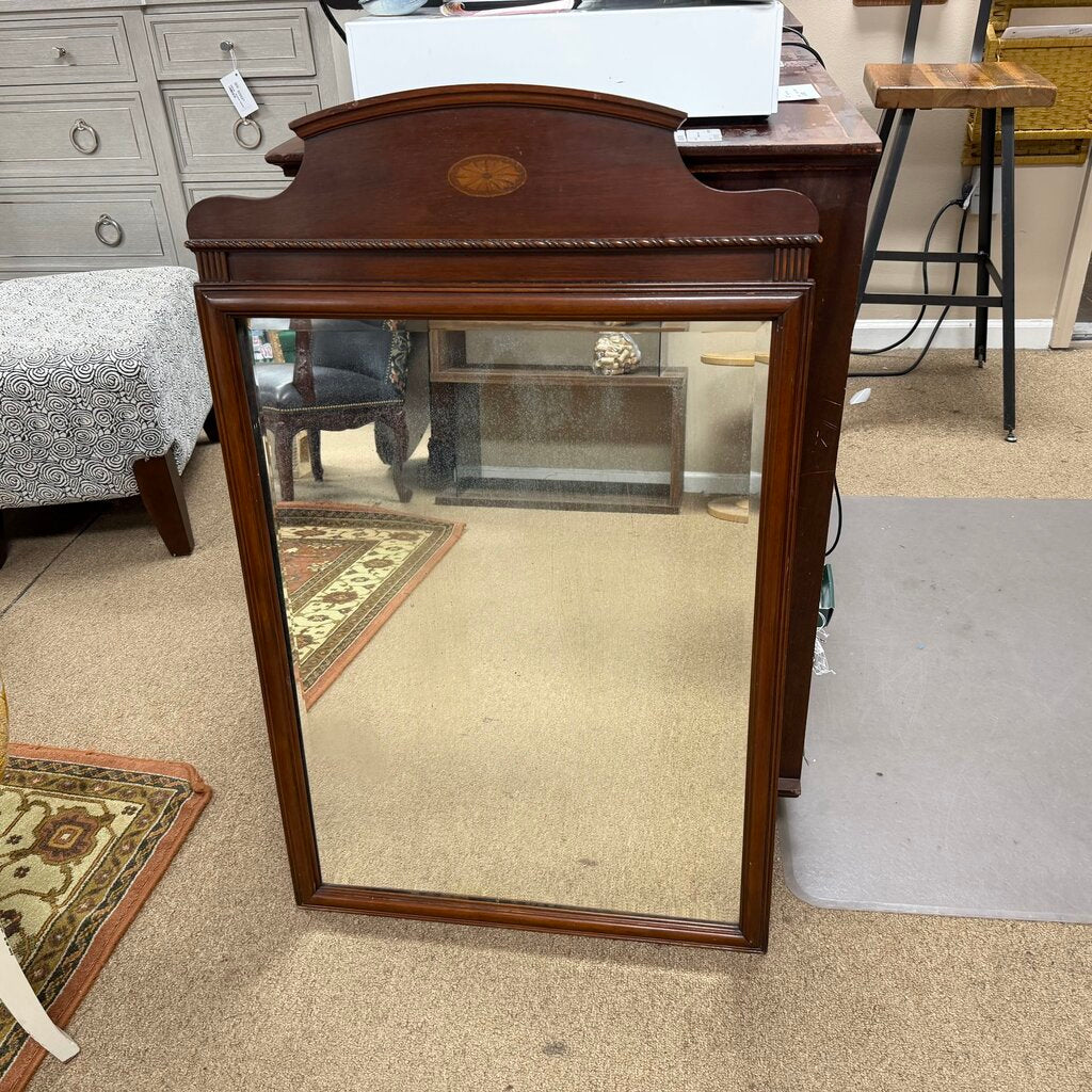 Vintage Wood Framed Americana Style Mirror