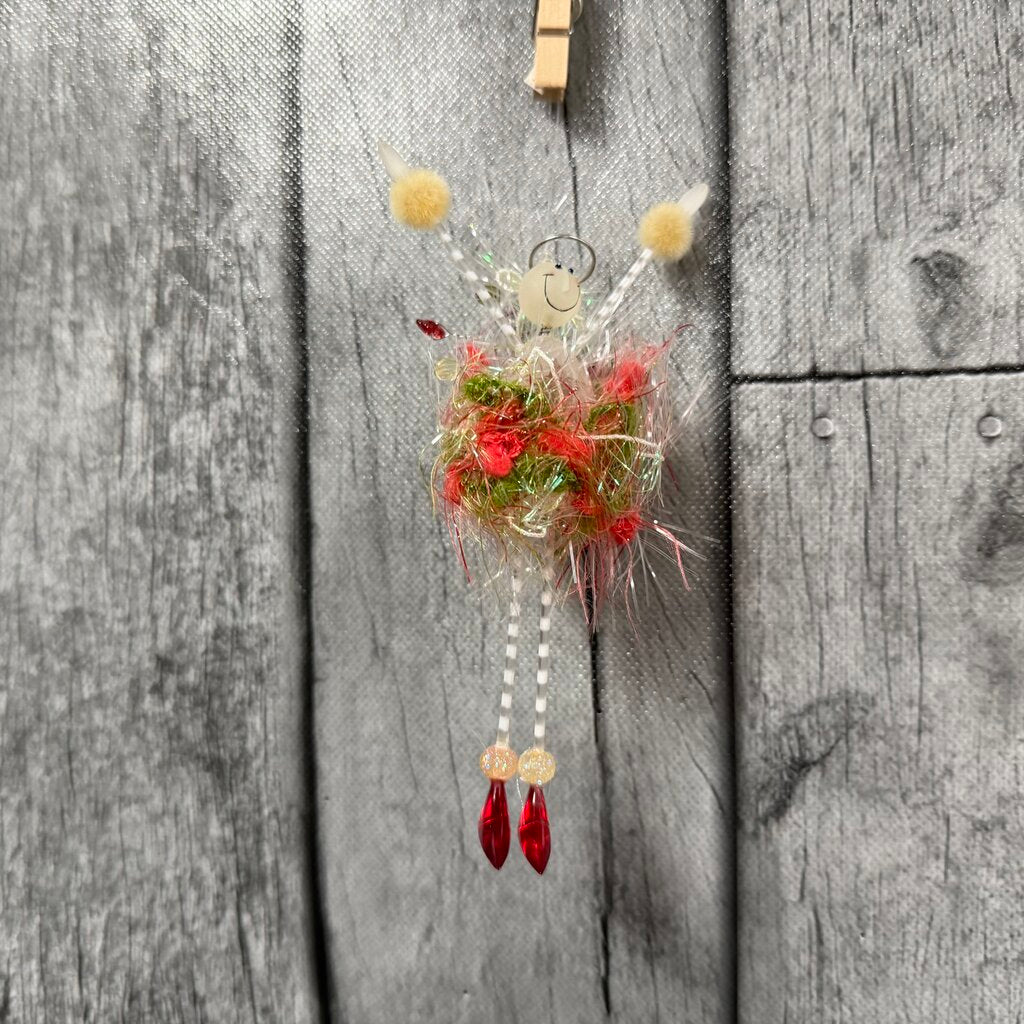Krinkles Snowman Ballerina w/Red Shoes Ornament