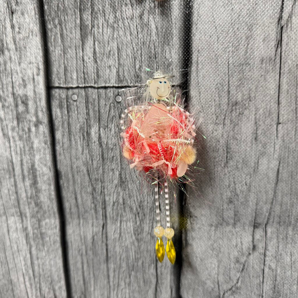 Krinkles Snowman Ballerina w/Yellow Shoes Ornament
