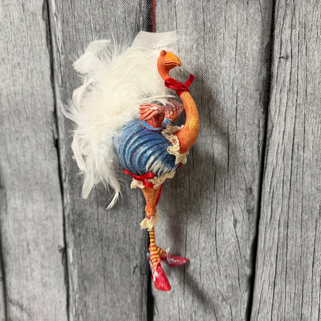 Christmas Krinkles Ostrich Ornament