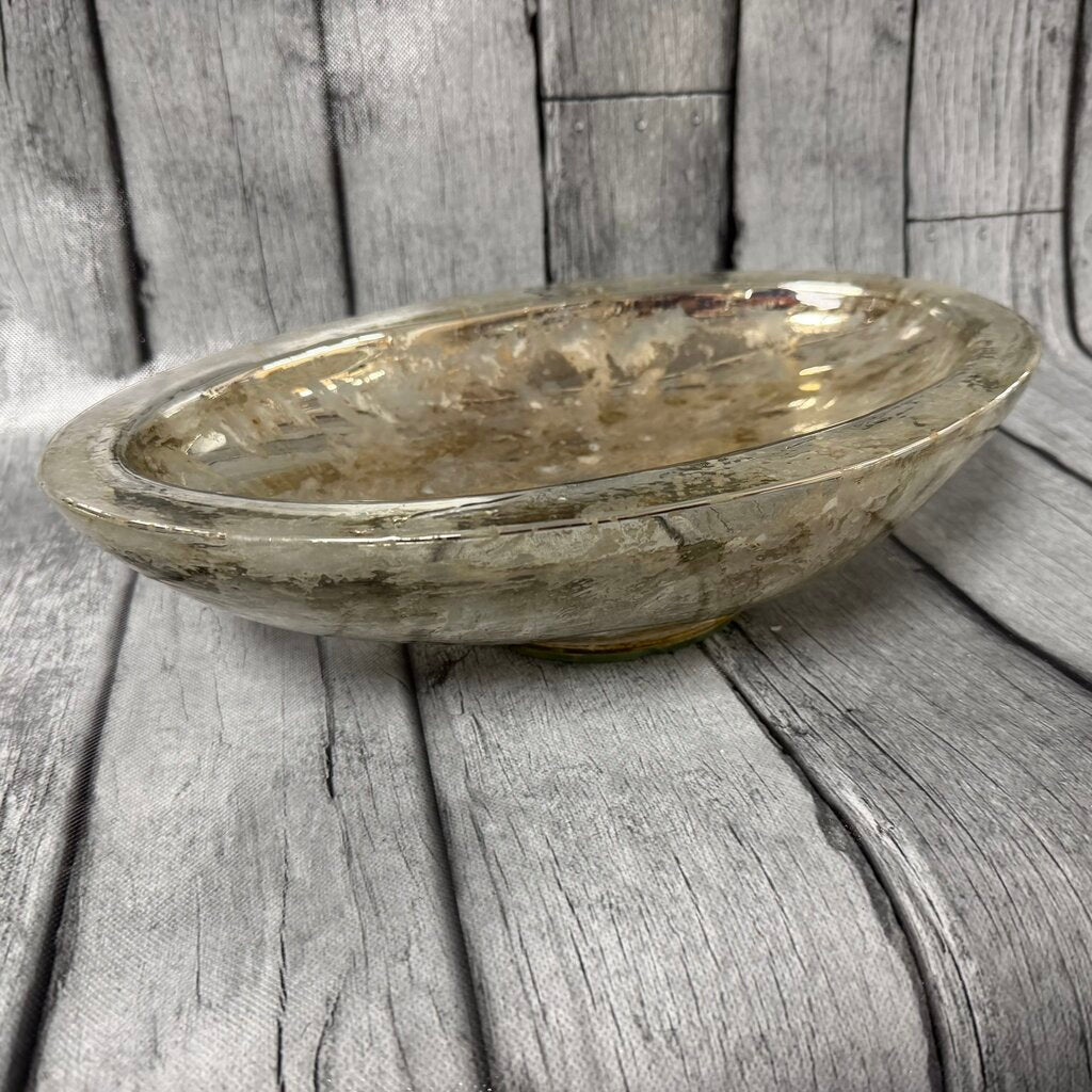 Mercury Glass Centerpiece Bowl