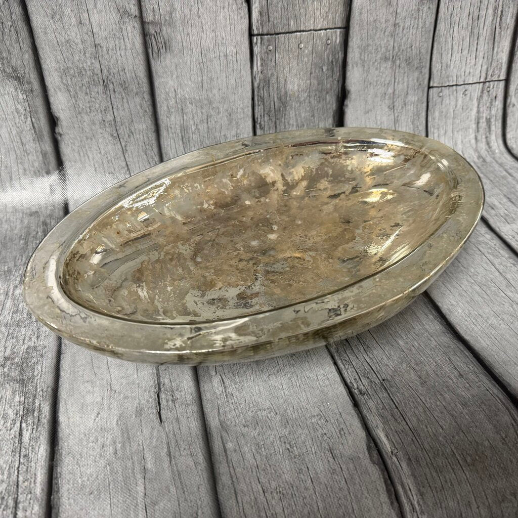 Mercury Glass Centerpiece Bowl