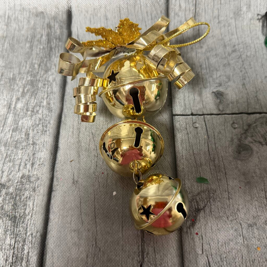 Gold Bells Ornament