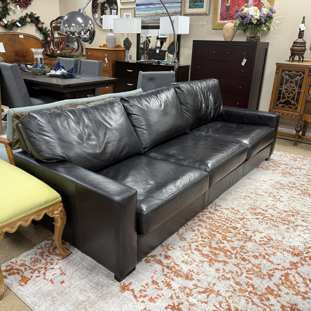 Black Leather Sofa