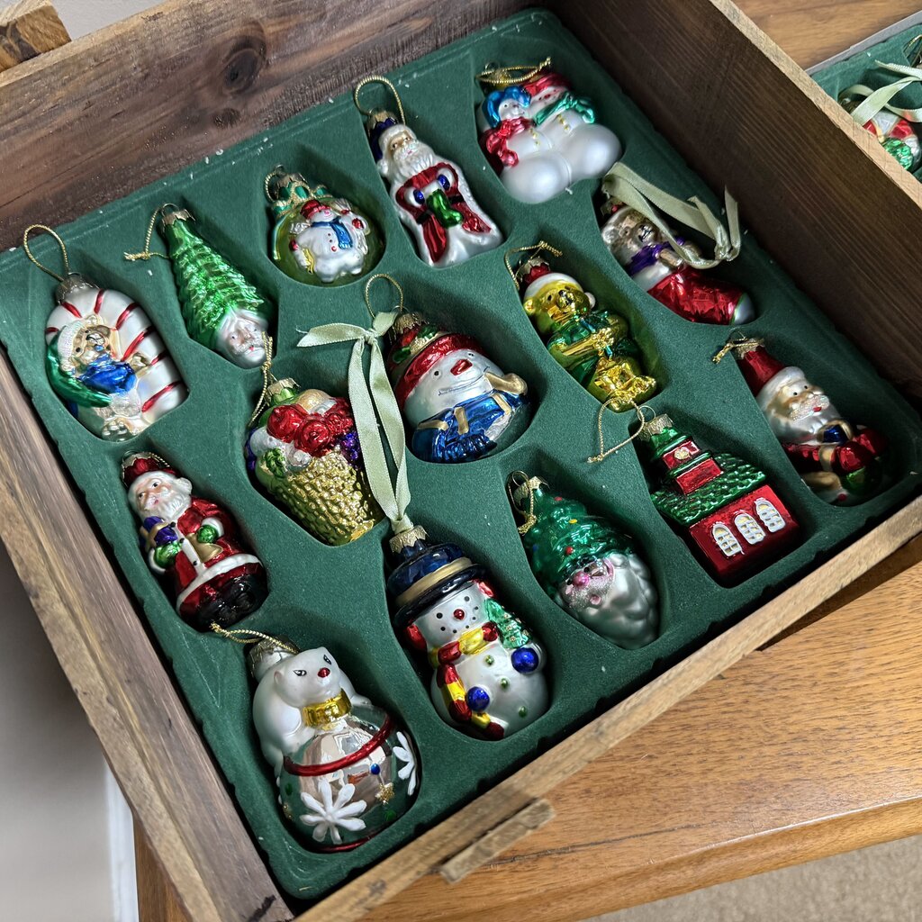 Thomas Pacconi Museum Series Blown Glass Ornaments
