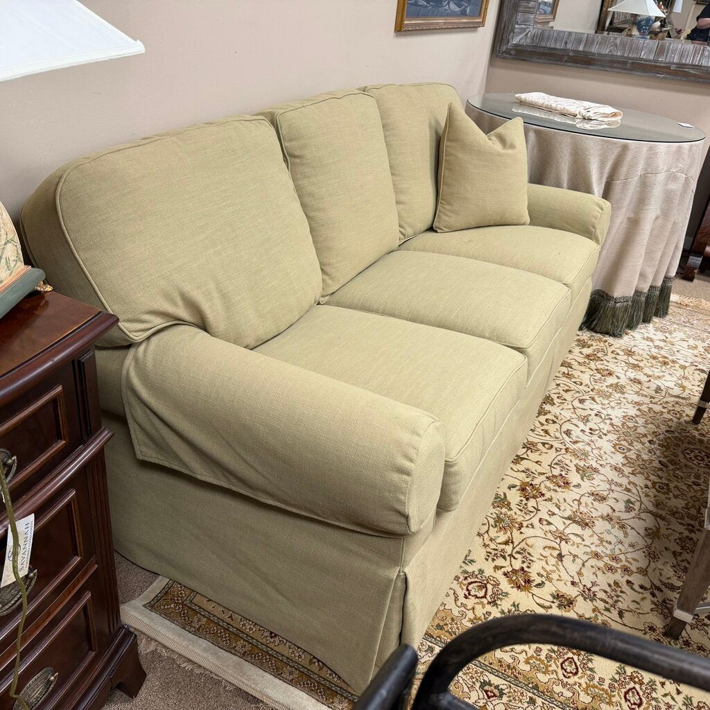 Green Linen Sofa