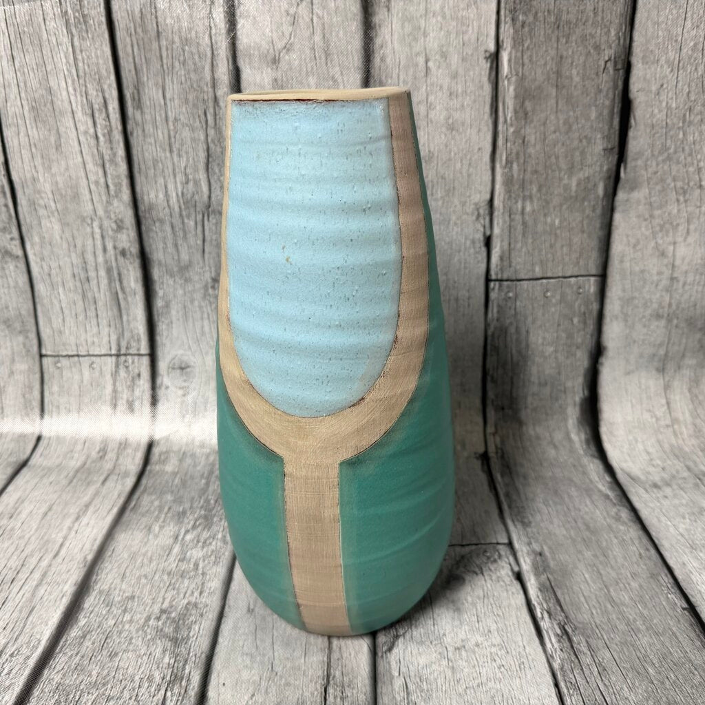 Hand Painted Terracotta Vase