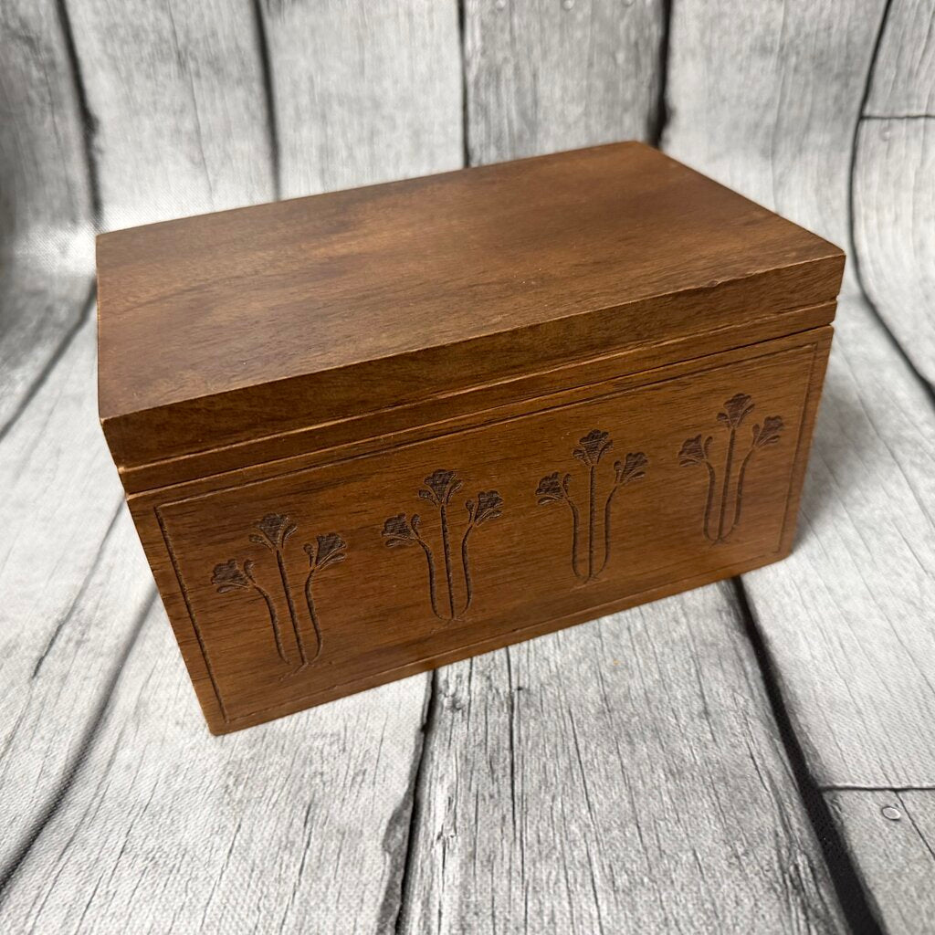 *NEW* Etched Wood Keepsake Box - Small