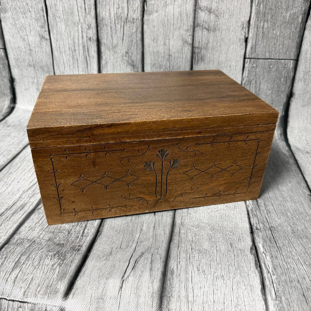 *NEW* Etched Wood Keepsake Box - Large