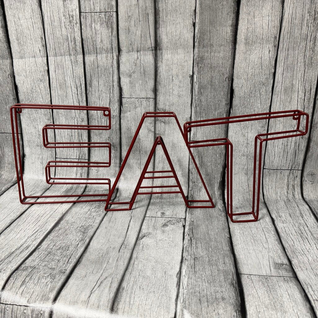 Red Metal EAT Letters