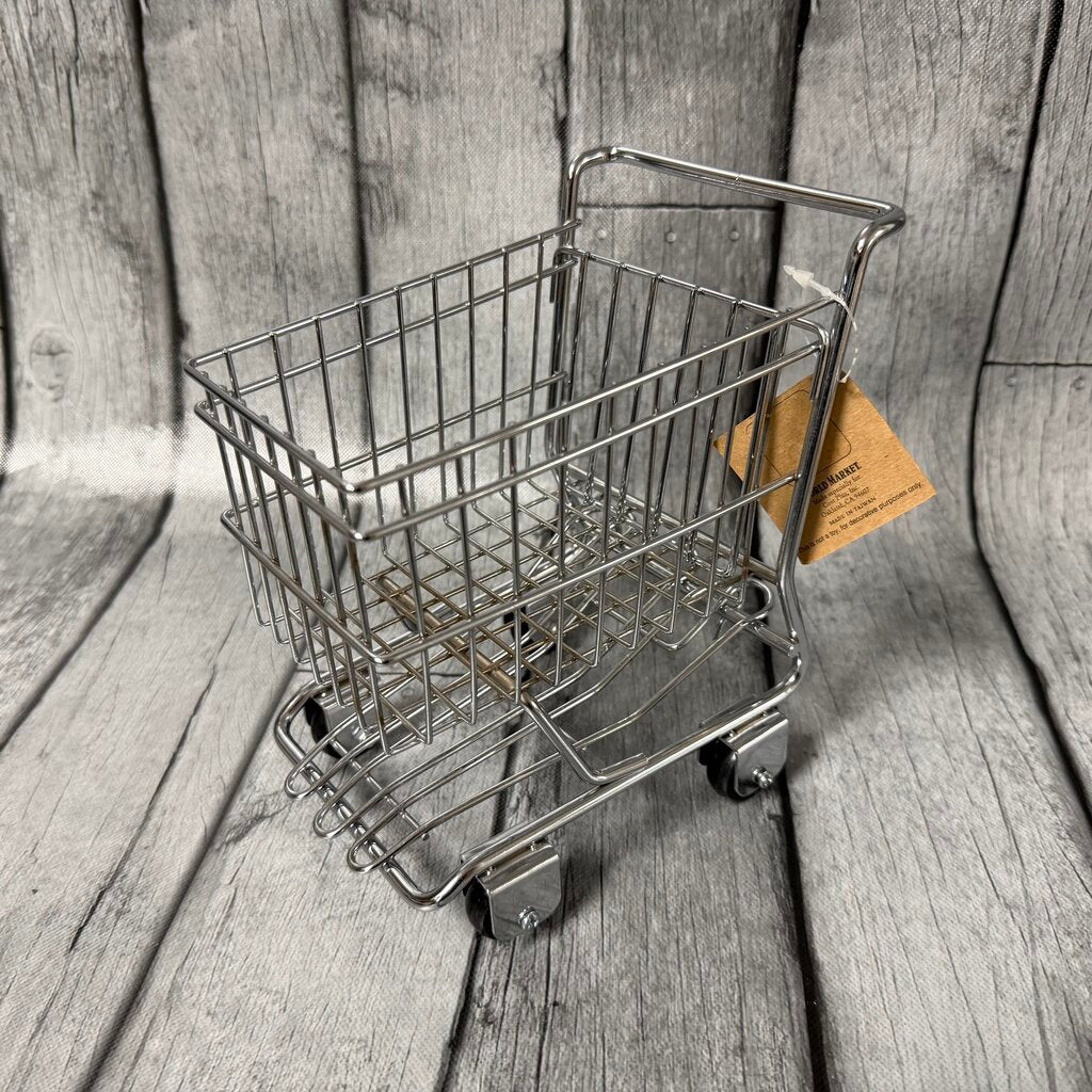 Mini Chrome Shopping Cart