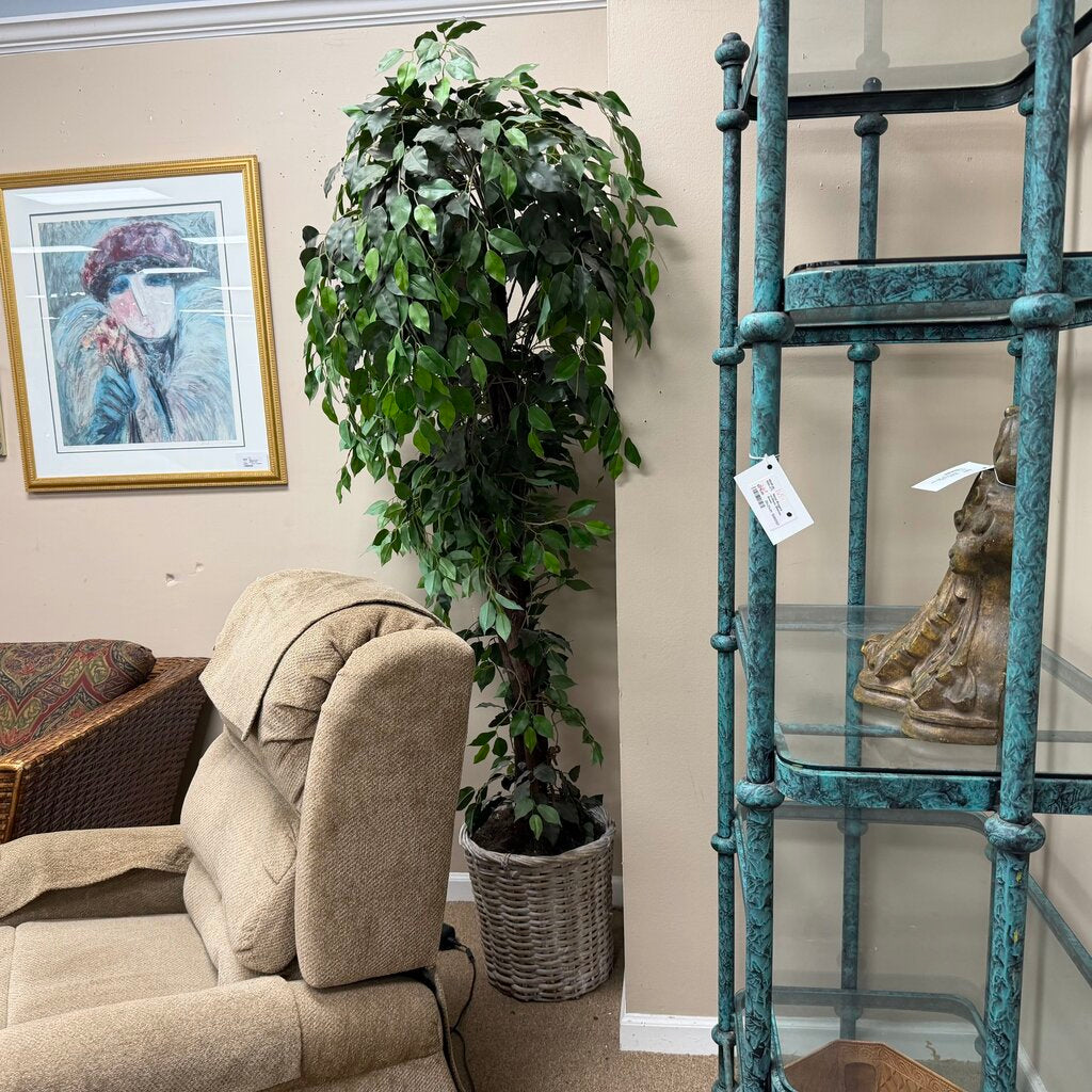 Faux Tree in Basket