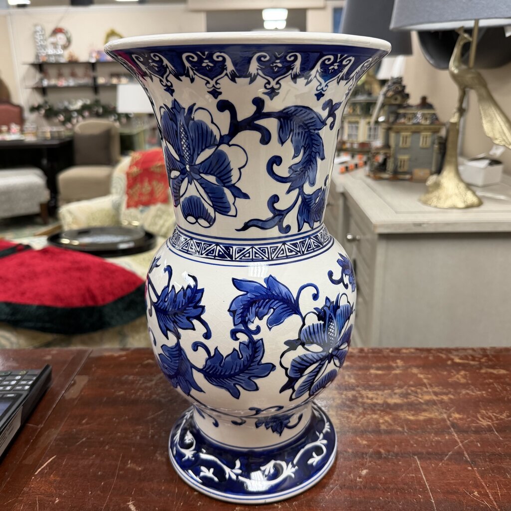 Blue + White Chinoiserie Vase