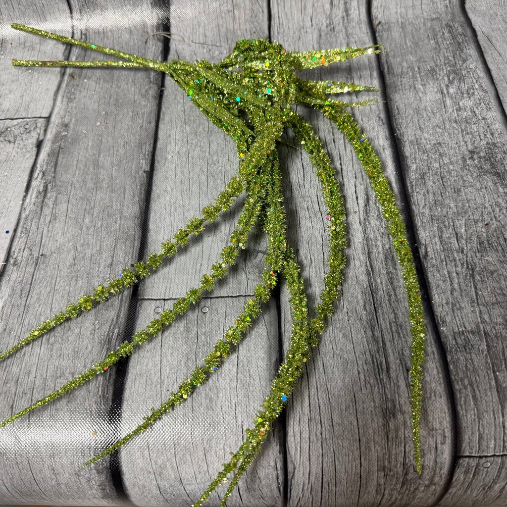 Green Glittered Stems Bundle