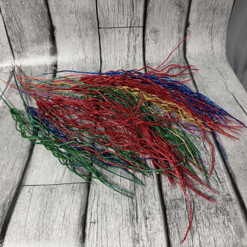 Multicolored Glittered Stems Bundle