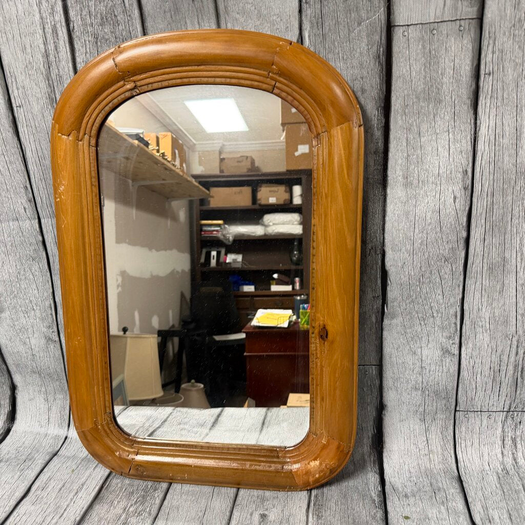 Vintage Wood Framed Mirror