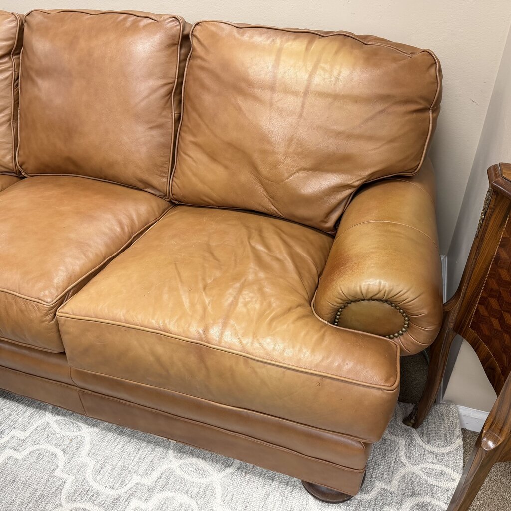 Leather Sofa (some sun damage)