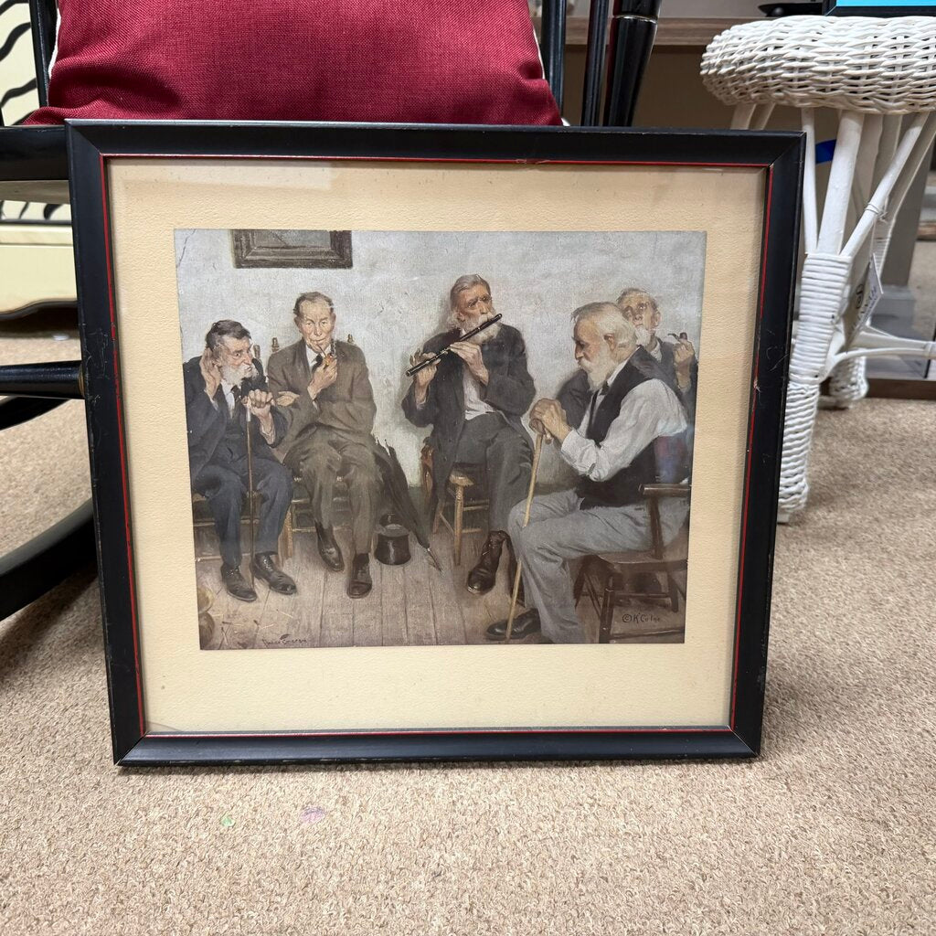 K. Colne Vintage Men Print