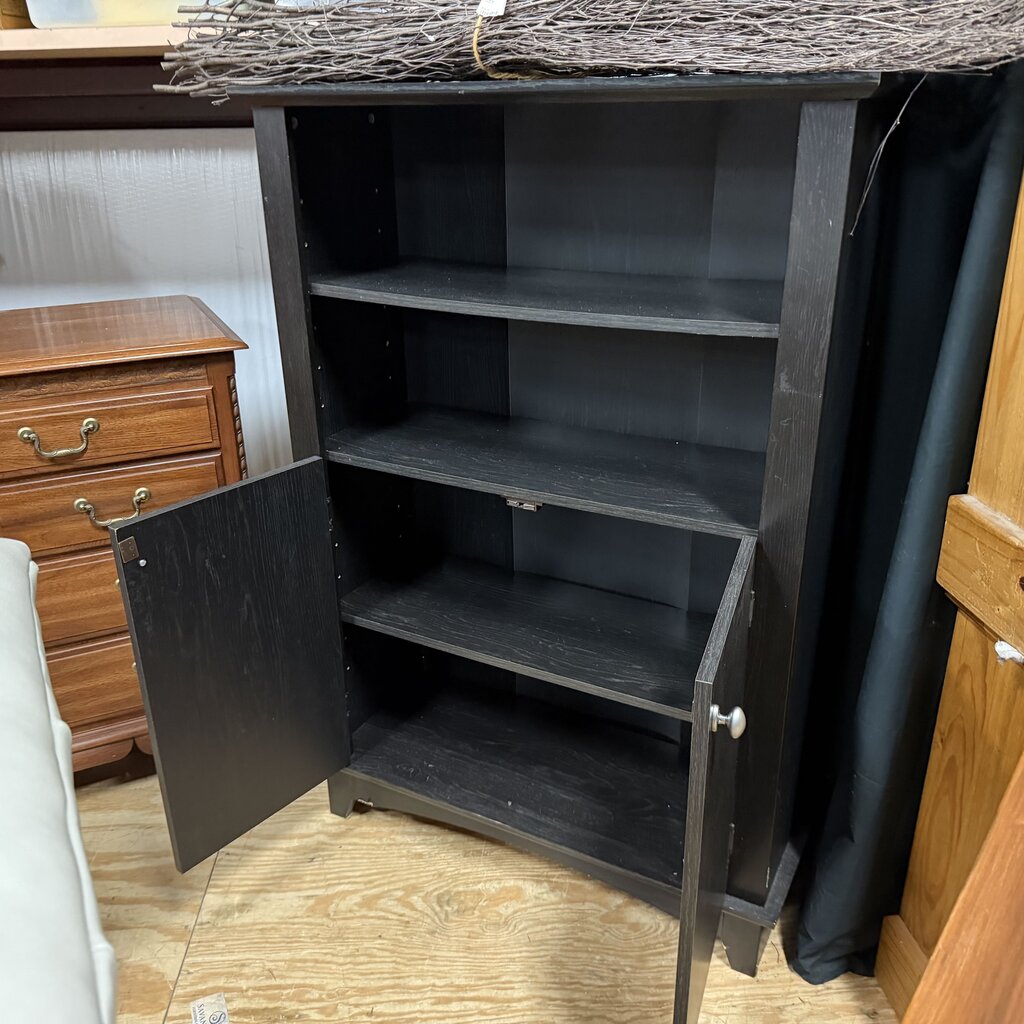 Black Storage Cabinet